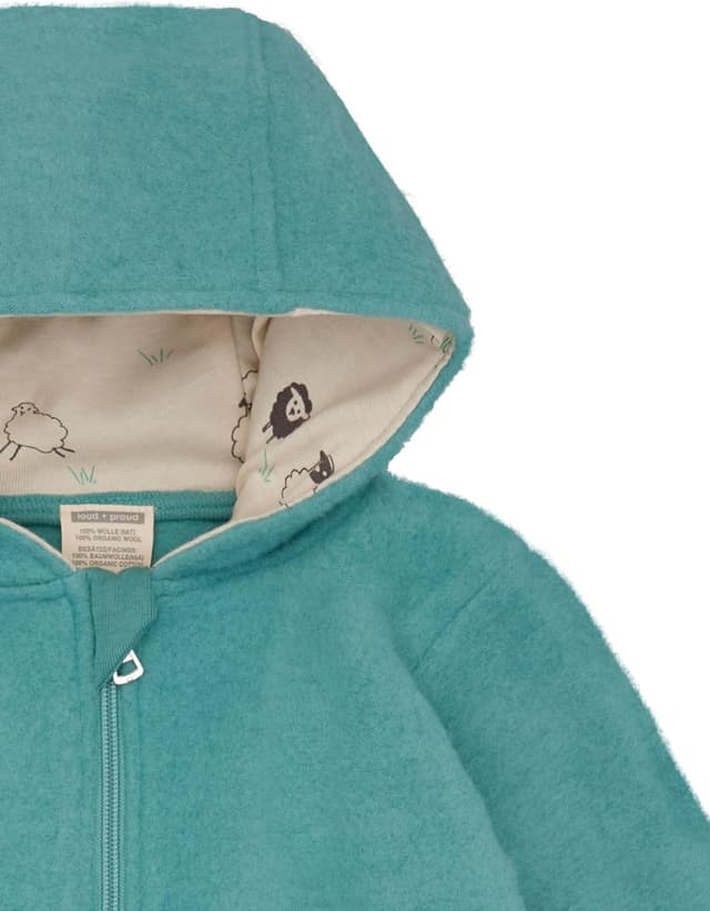 Detalle 2 de loud + proud Unisex Baby-Wollfleece Overall (GOTS zertifiziert)