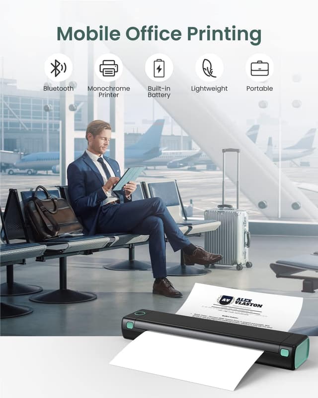 Thumbnail 3 de Phomemo M08F Thermodrucker A4 Bluetooth