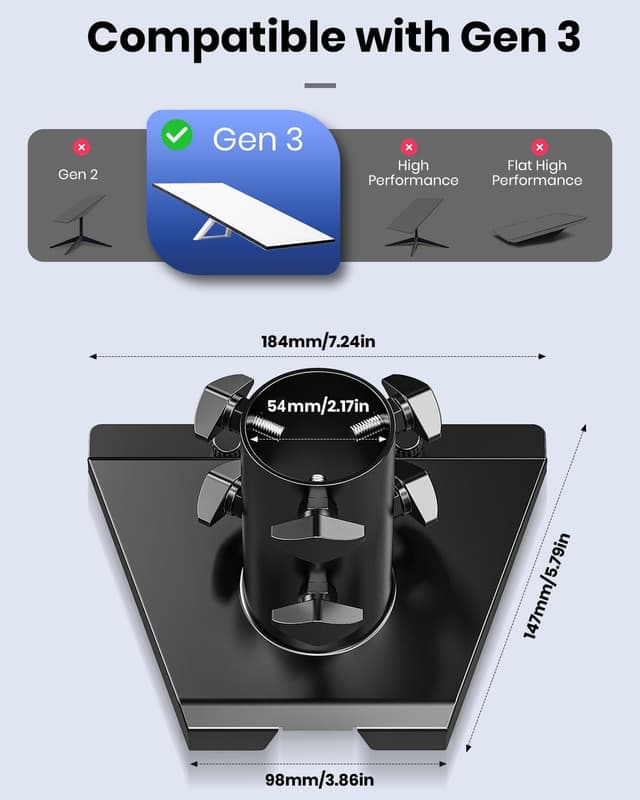 Detalle 2 de Adaptador y soporte Starlink Gen 3 🚀