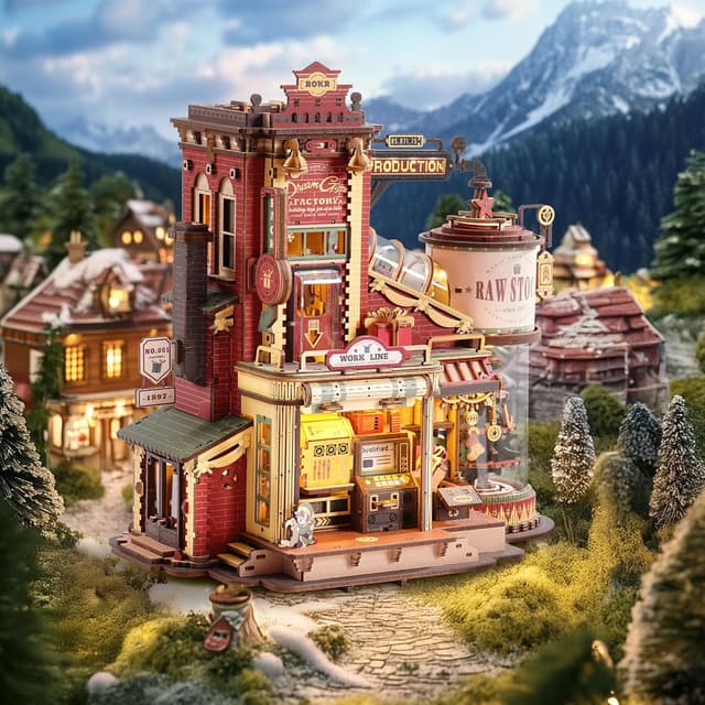 Detalle 2 de ROKR EAB01 wooden mechanical 3D puzzle kit 🧩