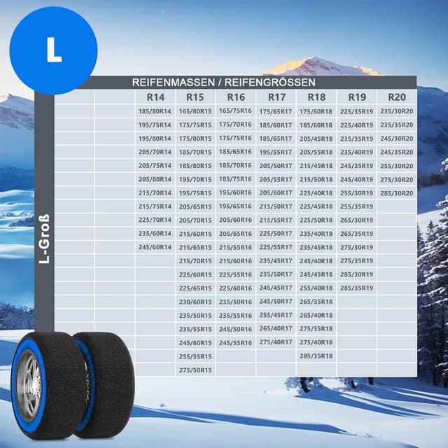 Thumbnail 5 de Obqer Schneesocken Auto 2pcs 3 Größen