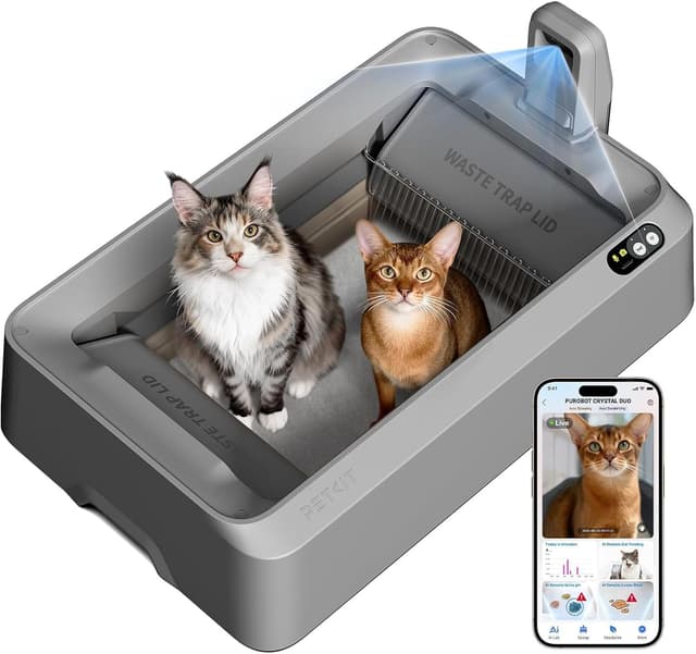 Imagen de PETKIT Purobot Crystal Duo self-cleaning litter box en OfertitasTOP