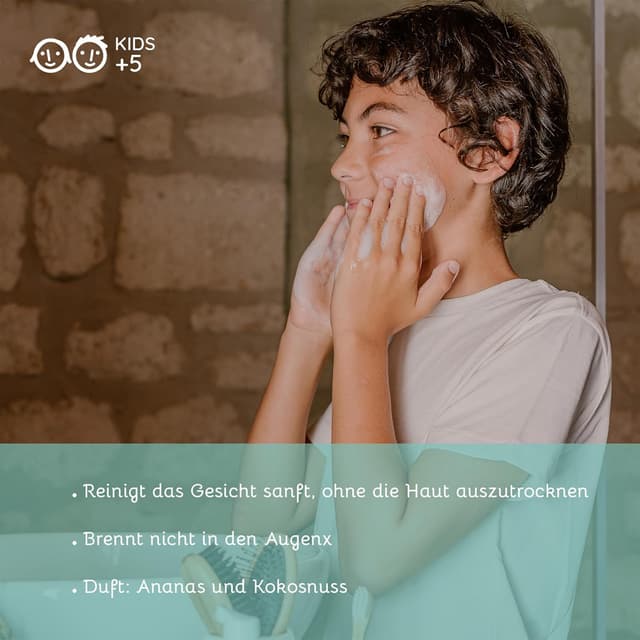 Thumbnail 2 de TOO FRUIT Reinigungsschaum Ananas-Kokosnuss für Kinder (100 ml) – sanfte Bio-Seife & Duschgel