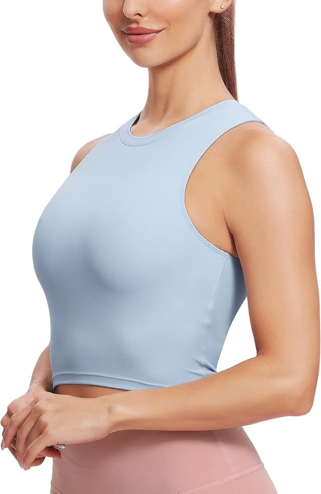 Detalle 2 de Natural Feelings Nudi Women’s Nudi Sports Bras with Removable Padded Yoga Tank Top Cups
