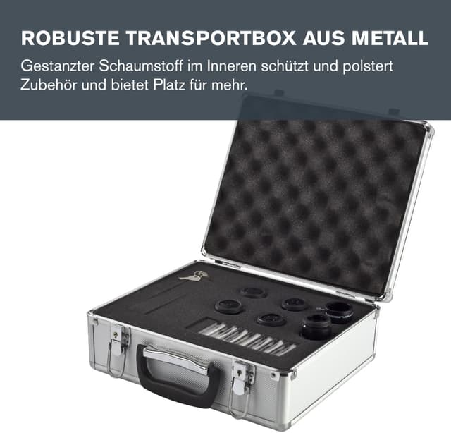 Detalle de Celestron 94303 1,25 Zoll Okular- und Filterset (14-teiliges Set) mit Metall-Etui