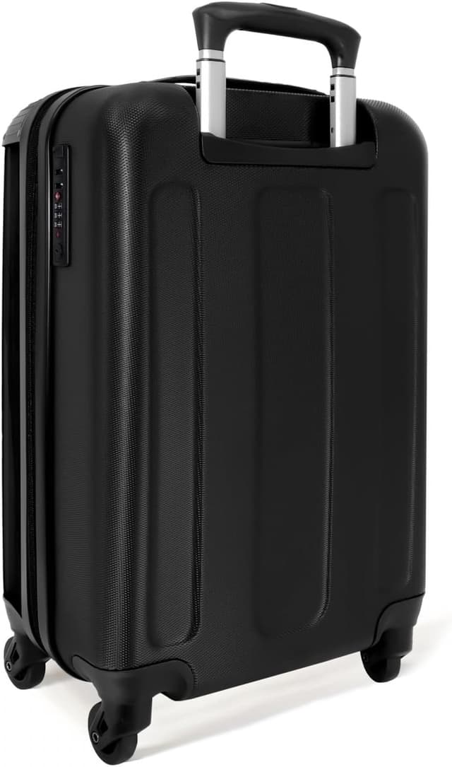 Detalle de Valise cabine 55x35x25 cm NoBoringSuitcases.com à roulettes (Panda - Rose) et serrure à combinaison