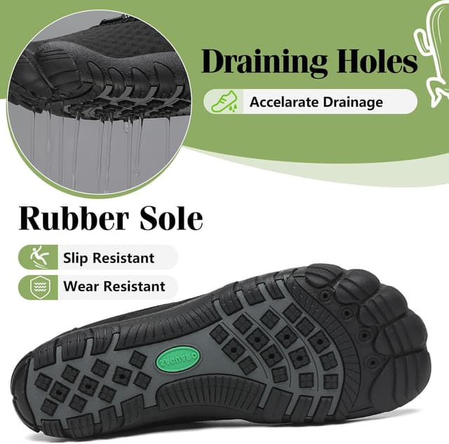 Detalle 2 de SAGUARO Saguaro Wasserschuhe mit Klettverschluss – rutschfeste Sohle für Aktivitäten im Wasser