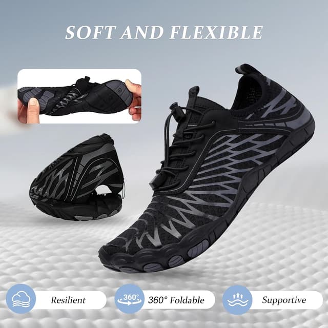 Detalle de Jmzb Barefoot Shoes (Wide Toe Box) for Women & Men — Grounded Walking, Hiking & Trail Running