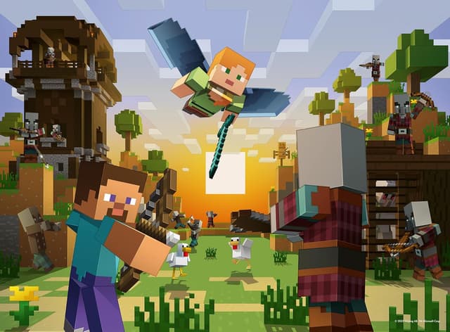 Detalle 2 de Ravensburger Kinderpuzzle Minecraft 150 Teile