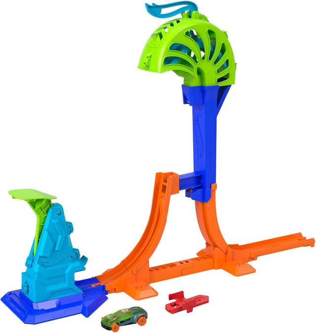 Detalle de Hot Wheels Stunt Tracks Campione del Power Launch 45 cm