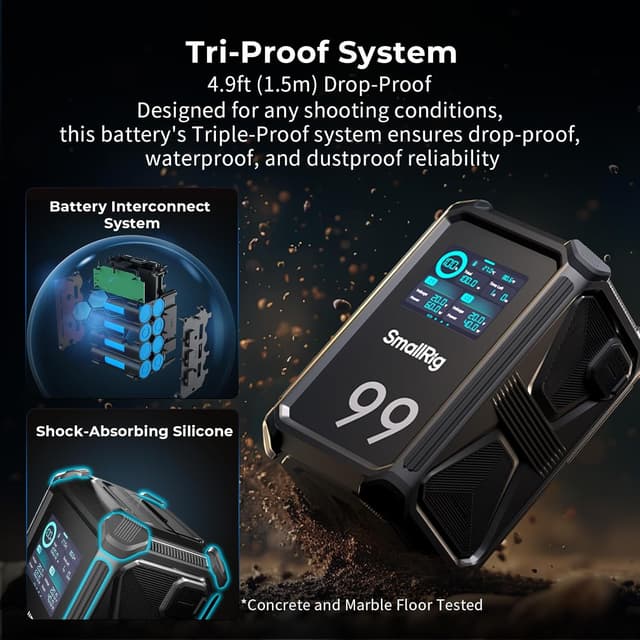 Thumbnail 5 de SMALLRIG X99 99 Wh Batterie V Mount