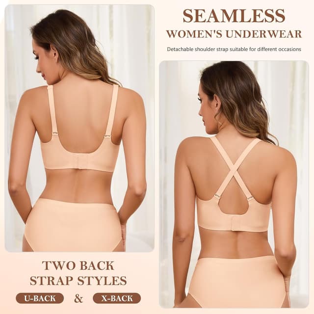 Thumbnail 4 de TOMEEK Reggiseno senza ferretto push up imbottito