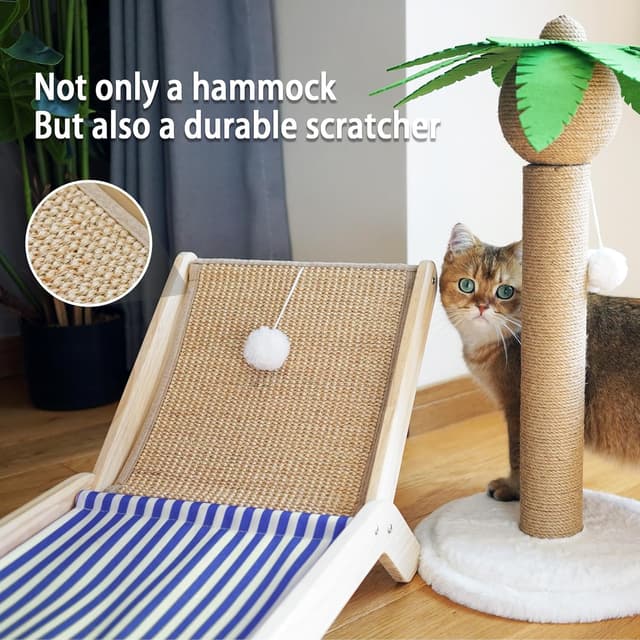 Thumbnail 2 de PETKARAY Beach Chair Cat Hammock 20 lb