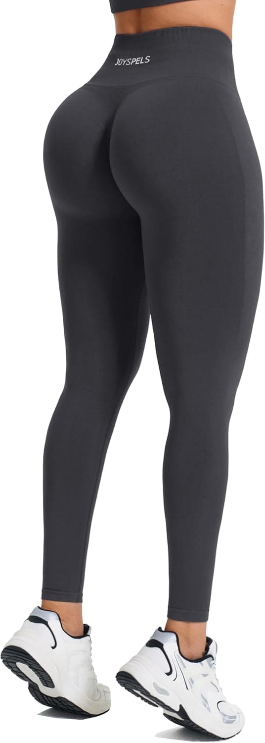 Detalle de JOYSPELS Damen Scrunch Seamless Sportleggings für Gym, Yoga & Joggen