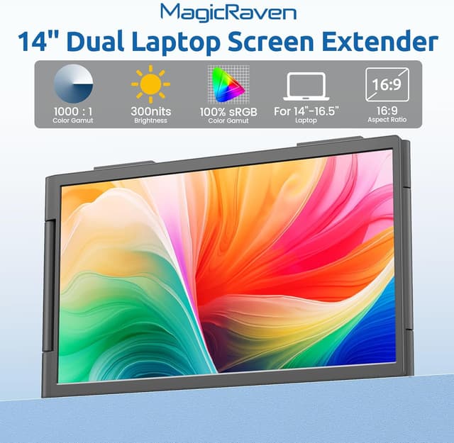 Thumbnail 5 de MAGICRAVEN Dual Laptop Screen Extender 14"