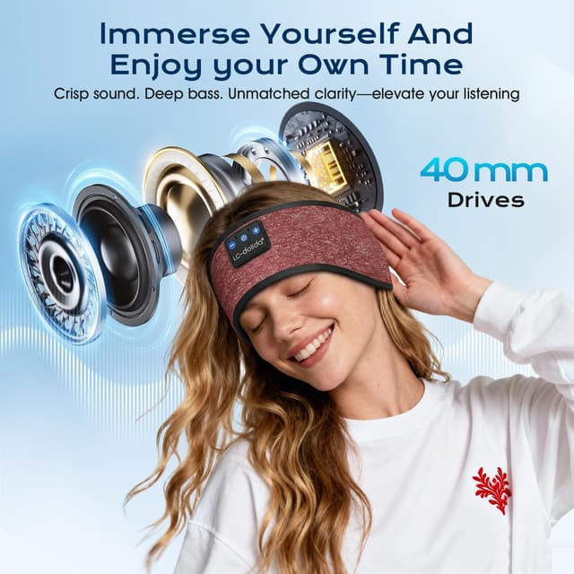 Thumbnail 2 de LC-dolida Schlafkopfhörer Stirnband