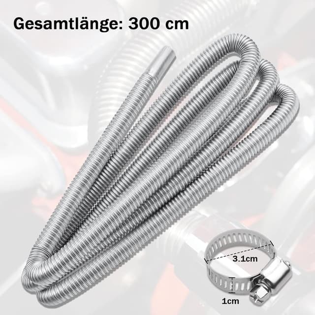 Detalle 1 de Abgasschlauch für Stromerzeuger 300 cm