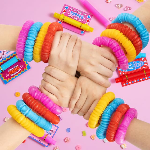 Thumbnail 6 de JOYIN 28 Packs Valentines Pop Tubes with Cards