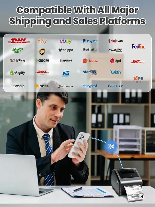 Thumbnail 4 de Phomemo D450BT 4x6 Thermal Label Printer