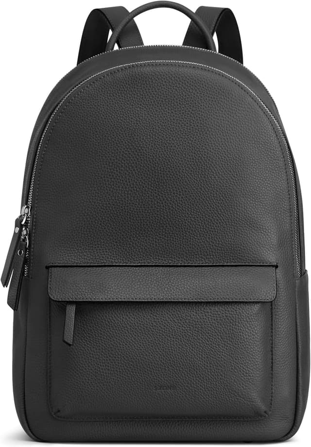 Detalle de S-ZONE genuine leather backpack purse