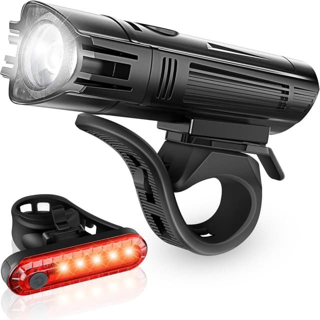 Detalle de Defurhome Super Bright Bike Light Set 2000mAh