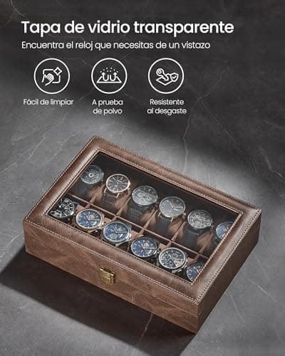 Thumbnail 6 de SONGMICS JWB120KQ02 Caja de Relojes 12 Compart