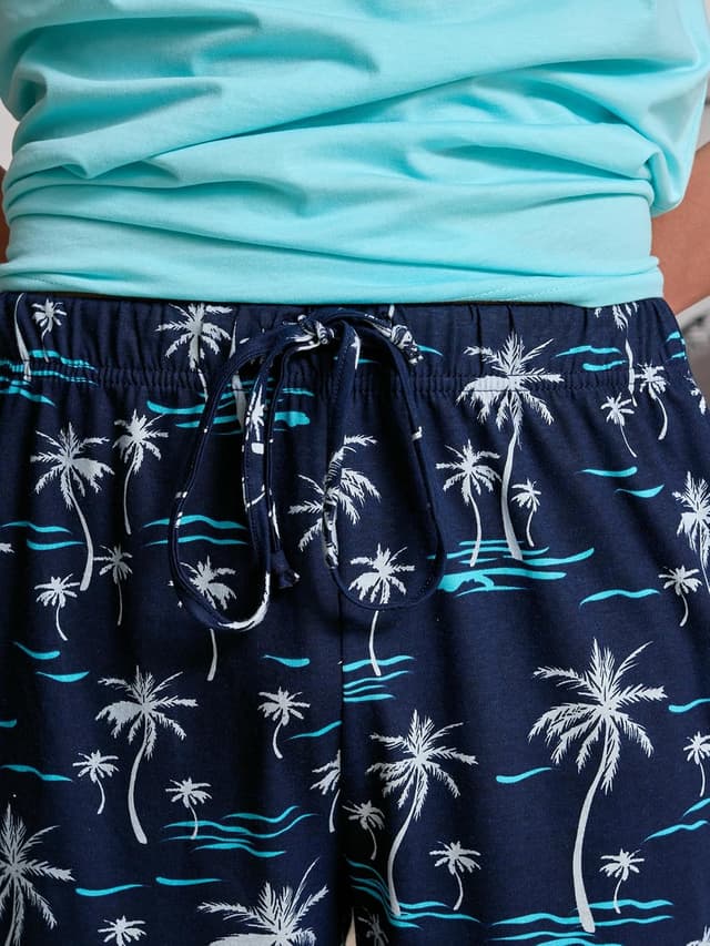 Detalle 2 de MOR Kariert Jungen Shorts (Größe 134–176) aus 100% Baumwolle – mit Kordelzug & 2 Taschen