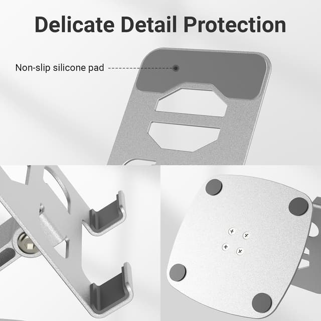 Detalle 1 de Support téléphone voiture 360° hauteur réglable