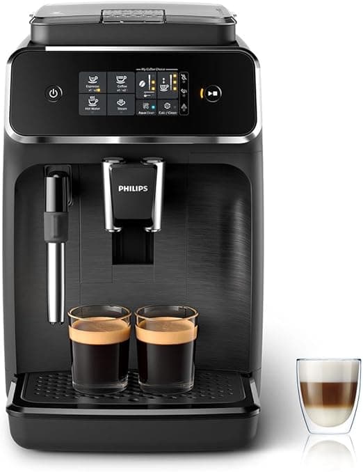 Detalle de Philips Serie 2200 Cafetera Superautomática ☕ con Espumador y Táctil