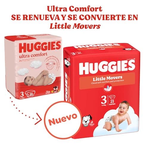 Thumbnail 1 de HUGGIES Little Movers Pañales Disney Talla 5 🧸 (126 Uds.)