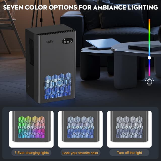 Thumbnail 4 de ToLife 1000 sq.ft Dehumidifier with 95 oz Tank