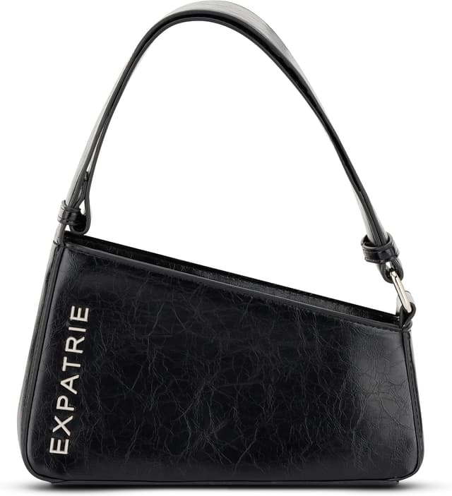Detalle de Expatrié Georgia Damen-Handtasche – asymmetrische Schultertasche aus Kunstleder für Tag & Nacht