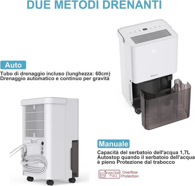 Detalle de SHINCO Deumidificatore silenzioso 10 L/giorno per 15 m²