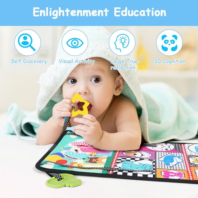 Detalle 2 de Baby-Spiegel Lernspielzeug mit Knisterbuch