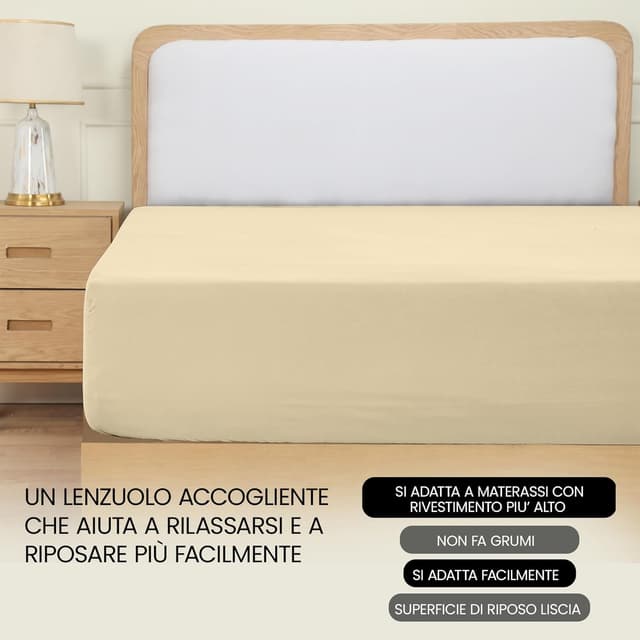 Thumbnail 5 de Utopia Bedding Lenzuolo con Angoli 180x200 cm