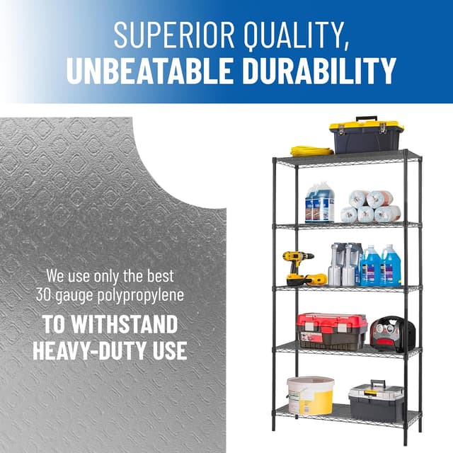 Thumbnail 6 de Sterling Shelf Liners 18x36 Clear for Wire Shelving