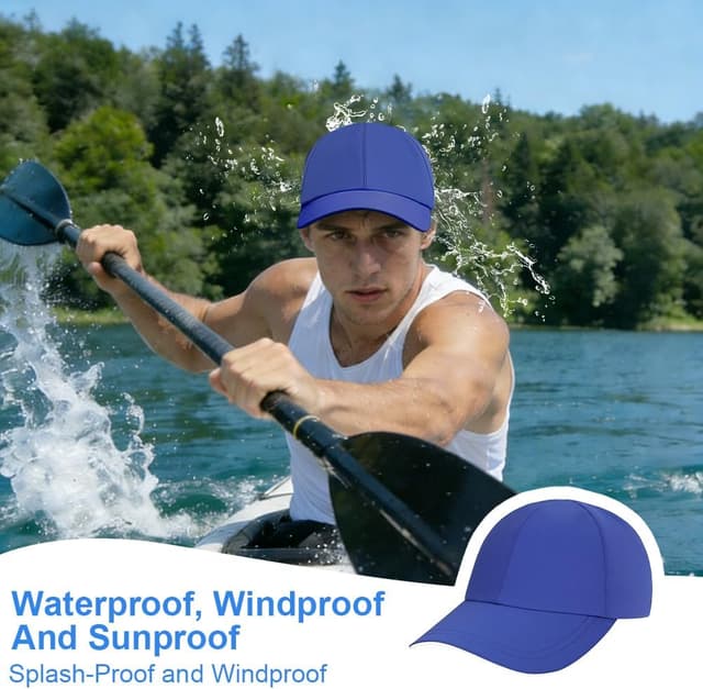 Detalle de AUYAO Cappello da Baseball impermeabile unisex con visiera riflettente e UPF50+