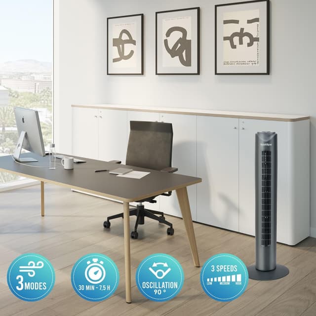 Thumbnail 2 de Bastilipo Ventilador de Torre Sagres 50W con Mando a Distancia 🌬️