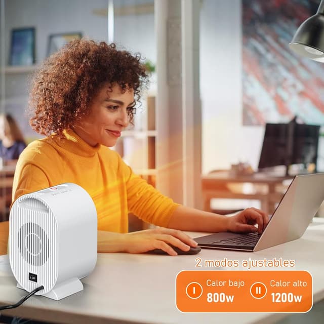 Thumbnail 2 de Calefactor cerámico 1200W de bajo consumo