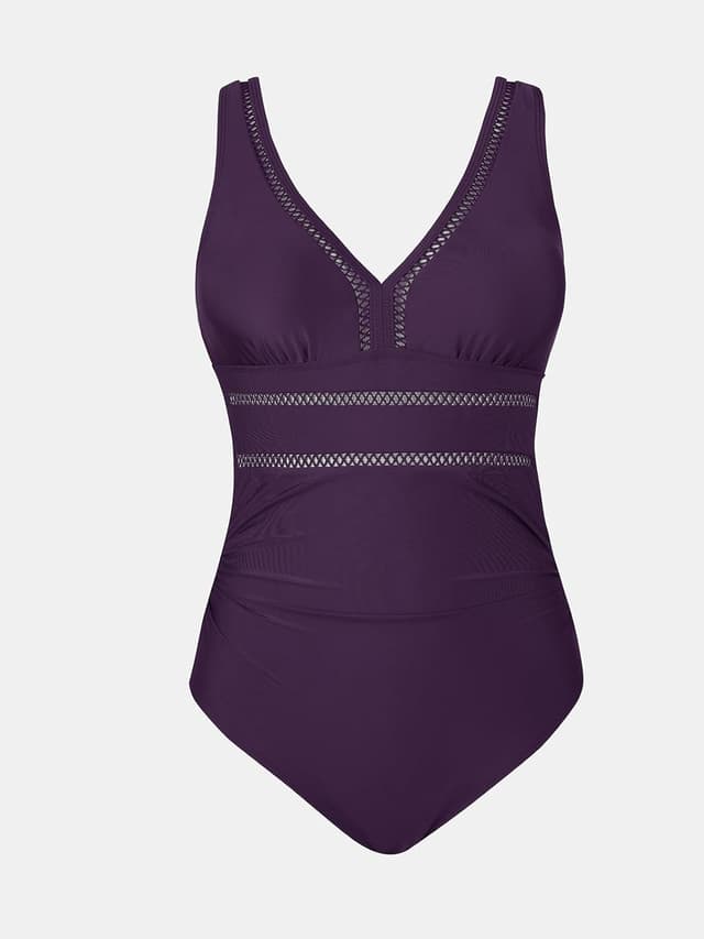 Detalle 2 de CUPSHE Costume da bagno intero donna con scollo a V e coppe morbide estraibili