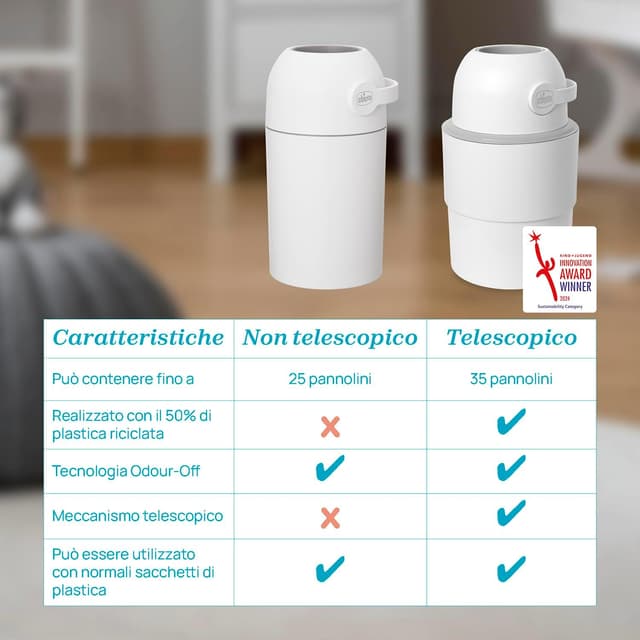 Thumbnail 5 de Chicco Mangiapannolini Telescopico 35 pannolini