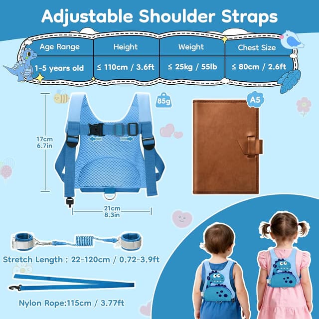 Thumbnail 5 de Dr.meter Kinderleine 1,2 m Rucksack 🎒