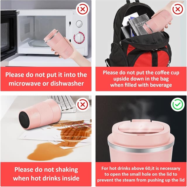 Thumbnail 6 de CS COSDDI Tazas de Viaje Aisladas Térmicas ☕ Reutilizables