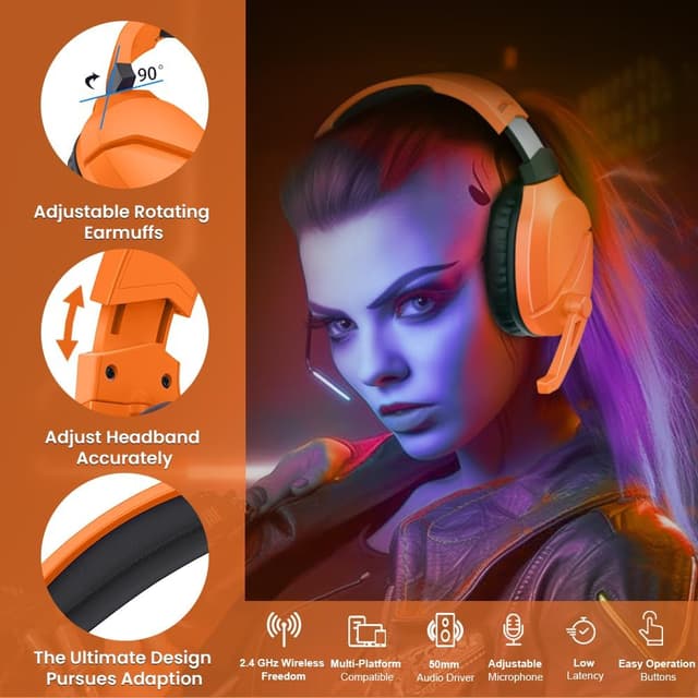 Thumbnail 6 de WolfLawS TA2000 Wireless Gaming Headset