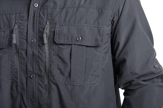 Thumbnail 6 de MAGCOMSEN Men’s UPF 50+ Sun Protection Long Sleeve Shirts for Hiking, Fishing & Safari