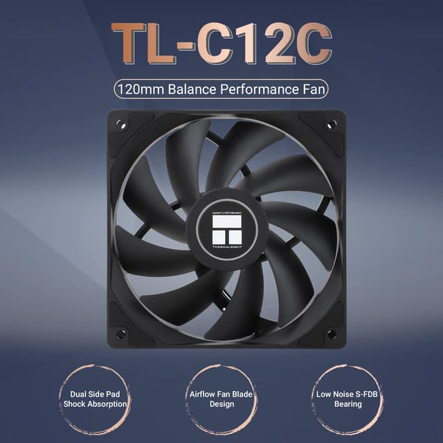 Detalle 2 de Thermalright TL-C12C CPU fan 120mm