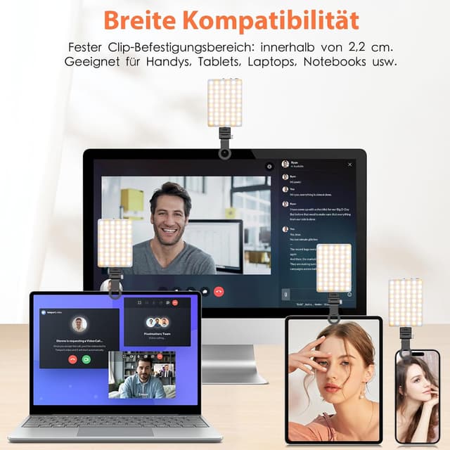 Thumbnail 6 de TONEOF Selfie Licht 2500–9000K Videolicht für Handy