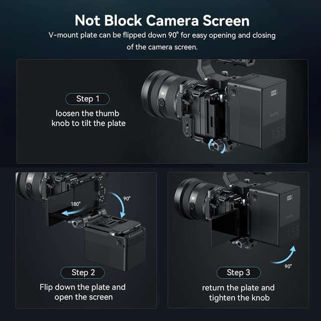 Thumbnail 4 de SMALLRIG 4063 V-Mount Battery Plate for DSLR