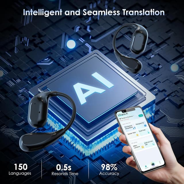 Detalle 2 de Olycism Traducteur instantané Bluetooth 5,4