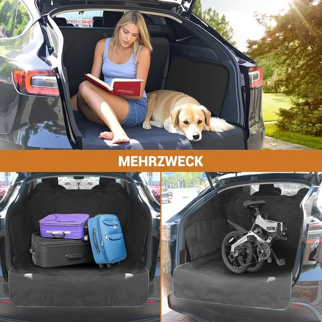 Thumbnail 6 de Vepazony Kofferraumschutz Hund Universal 185x105 cm – wasserabweisende, kratzfeste Schutzmatte für Auto, SUV